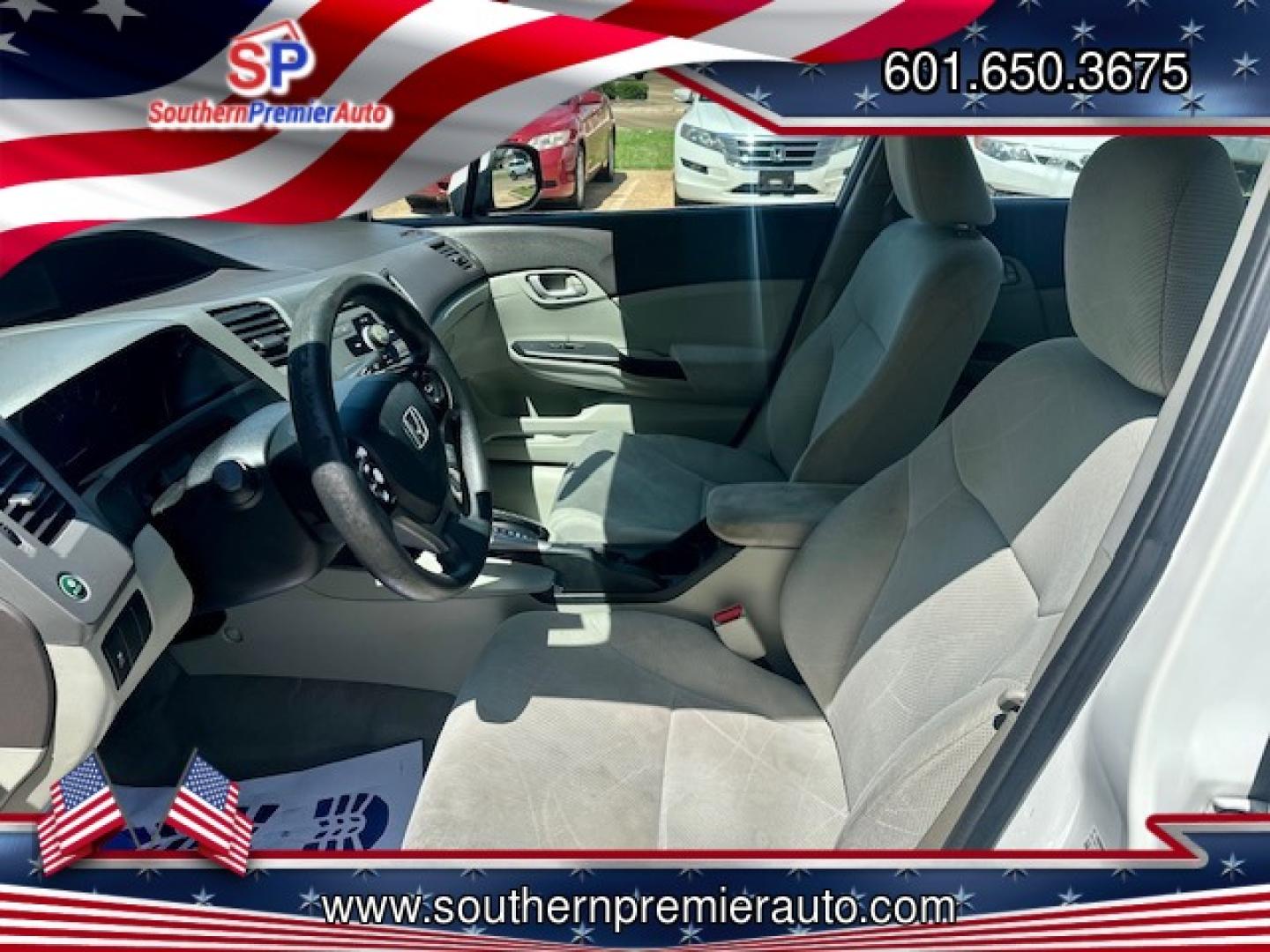 2012 WHITE HONDA CIVIC LX LX (2HGFB2F51CH) with an 1.8L L4 SOHC 16V engine, 5-Speed Automatic transmission, located at 922 W. Beacon St., Philadelphia, MS, 39350, (601) 650-3675, 32.770447, -89.127151 - Title: 2012 Honda Civic LX Sedan Year: 2012 Make: Honda Model: Civic Engine: 1.8L L4 SOHC 16V Body: SEDAN 4-DR Transmission: 5-Speed Automatic Drive Type: FWD Mpg City: 28 Mpg: 39 Trim: LX Sedan - Photo#9